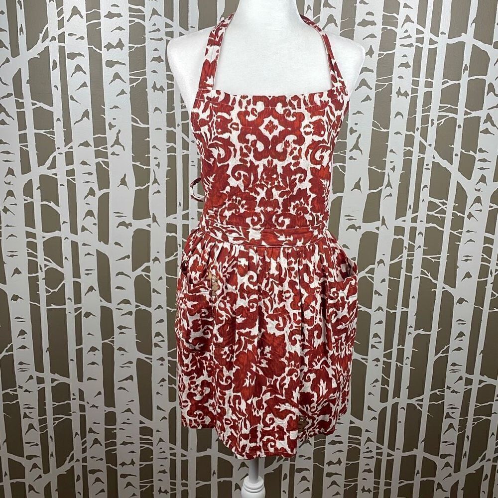 Tag Abstract Floral Printed Apron